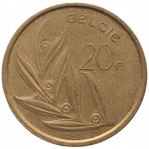 61471. Belgia, 20 franków, 1982r.