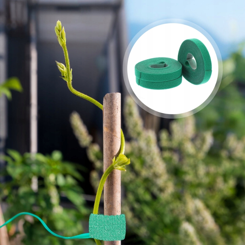 RZEP TAŚMA DO KWIATÓW POMIDORÓW WIĄZANIA ROŚLIN KRZEWÓW DRZEWEK - 5 METRÓW Styl ogród japoński ogród nowoczesny ogród śródziemnomorski ogród wiejski
