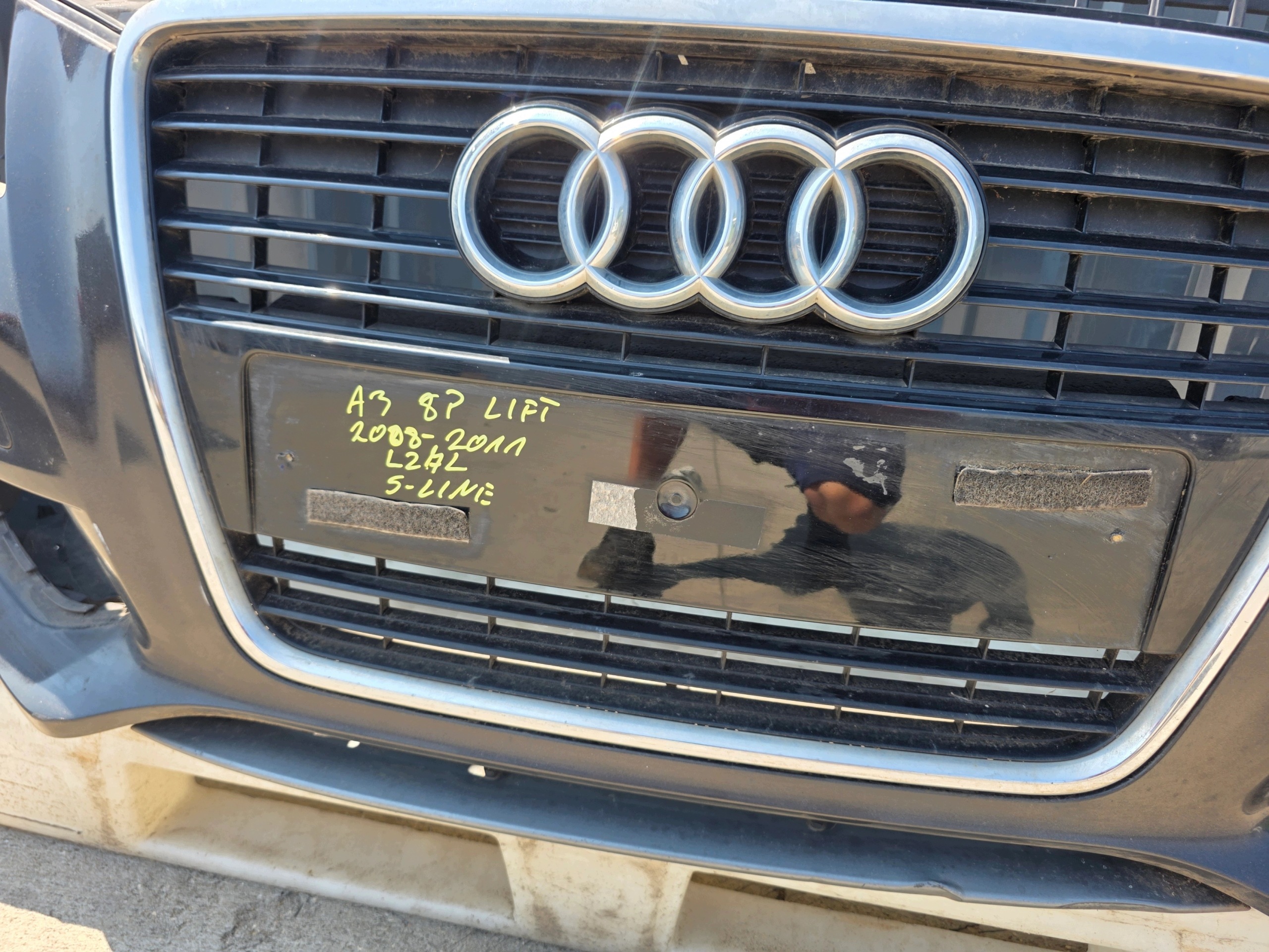 bumper front AUDI A3 8P LIFT S LINE 2008-2012 LZ7L original !!!