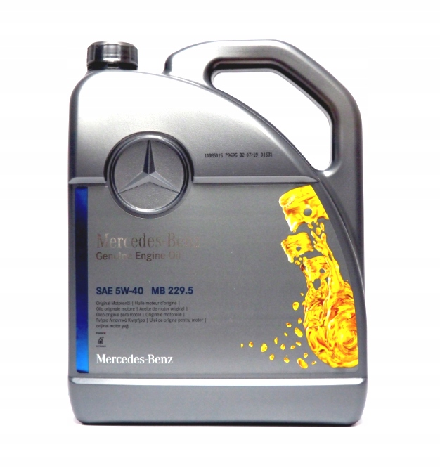 

Olej Mercedes-benz 5W40 MB229.5 5L Oryginał!
