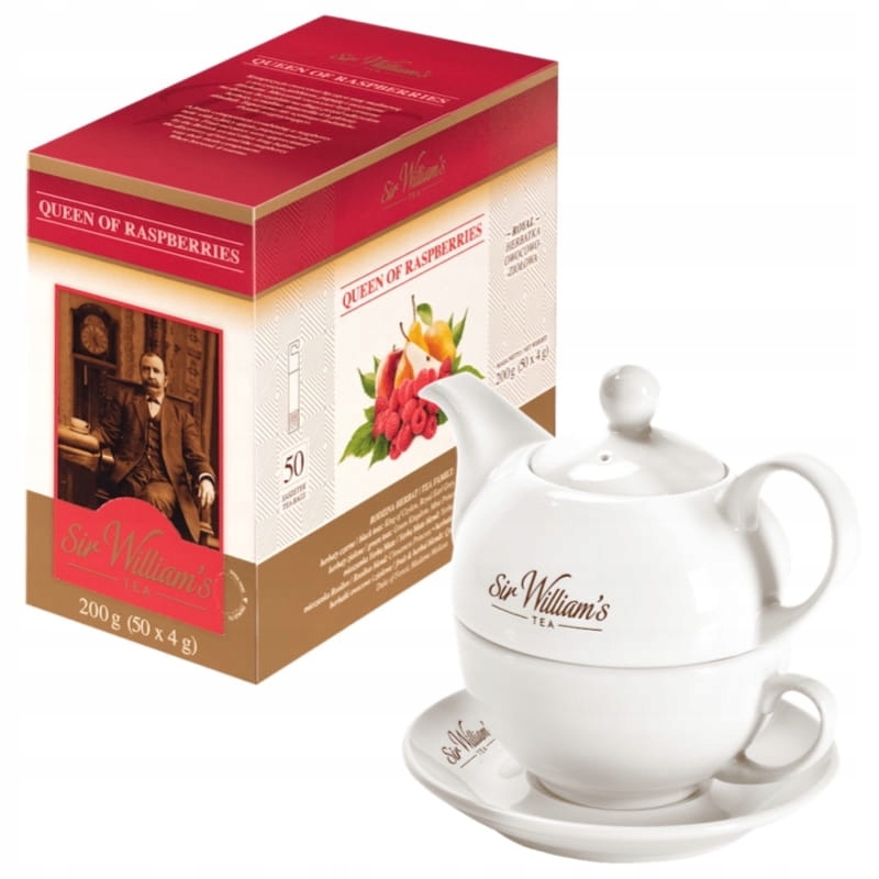 Sir William's Queen of Raspberries 50x4g i dzbanek Duo