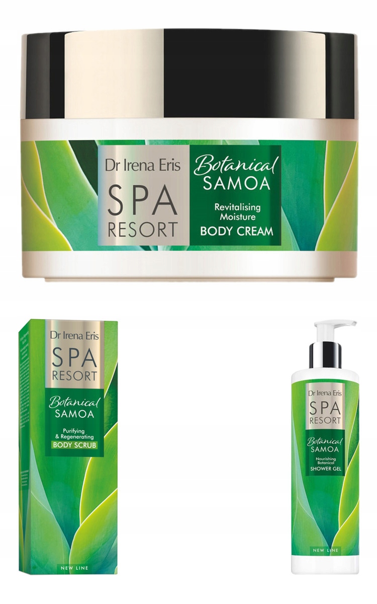 Dr Irena Eris Spa Resort Botanical Samoa Gel 400 ml Peeling 200 ml Balzám 200 ml
