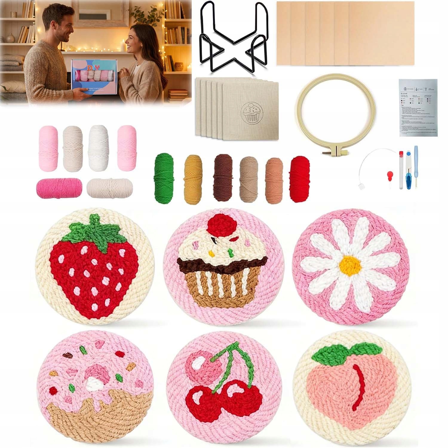 Sada Na Vyšívání Výšivky Diy S 6 Vzory Pro Děti I Dospělé