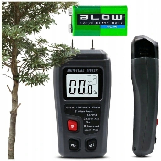 WILGOTNOŚCIOMIERZ DREWNA MIERNIK WILGOCI DRZEWA Kod producenta APT_AG90A