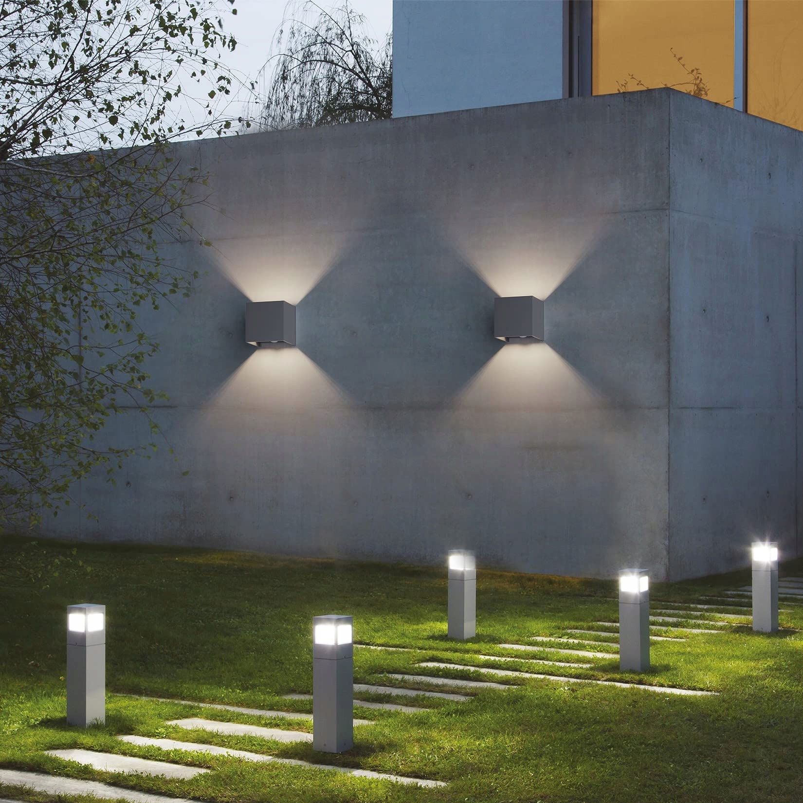 KLIGHTEN Zestaw 2 Szt LED Wandleuchte Czujnik Ruchu Wewnątrz/Zewnątrz 4500K — miniatura 7
