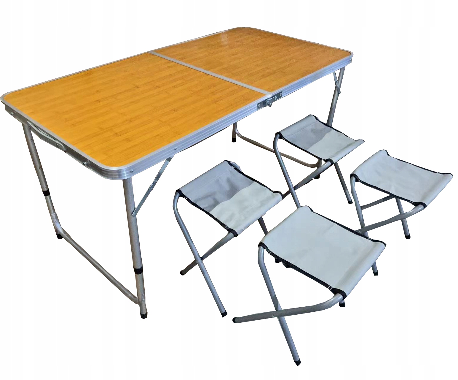 ZESTAW TURYSTYCZNY STÓŁ SKŁADANY 120x60 4KRZESŁA D