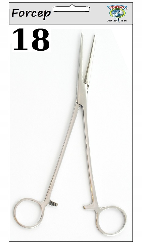 SZCZYPCE WĘDKARSKIE PROSTE 18 cm Forcep Straight