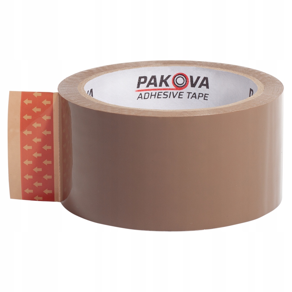 TAŚMA PAKOWA klejąca 48/66y BRĄZOWA PAKOVA Marka Pakova