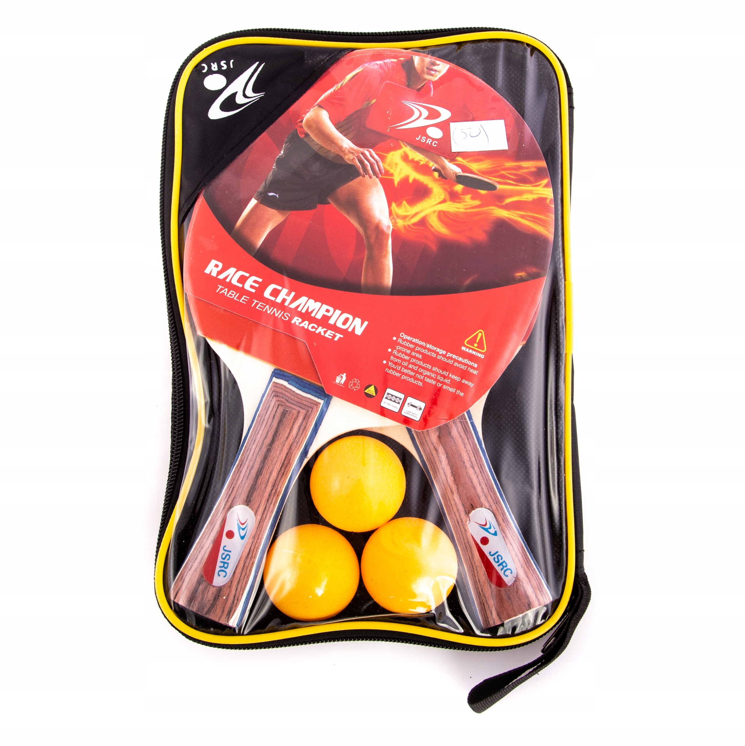 2 PALETKI DO TENISA PING PONG + 3 PIŁECZKI ZESTAW ETUI