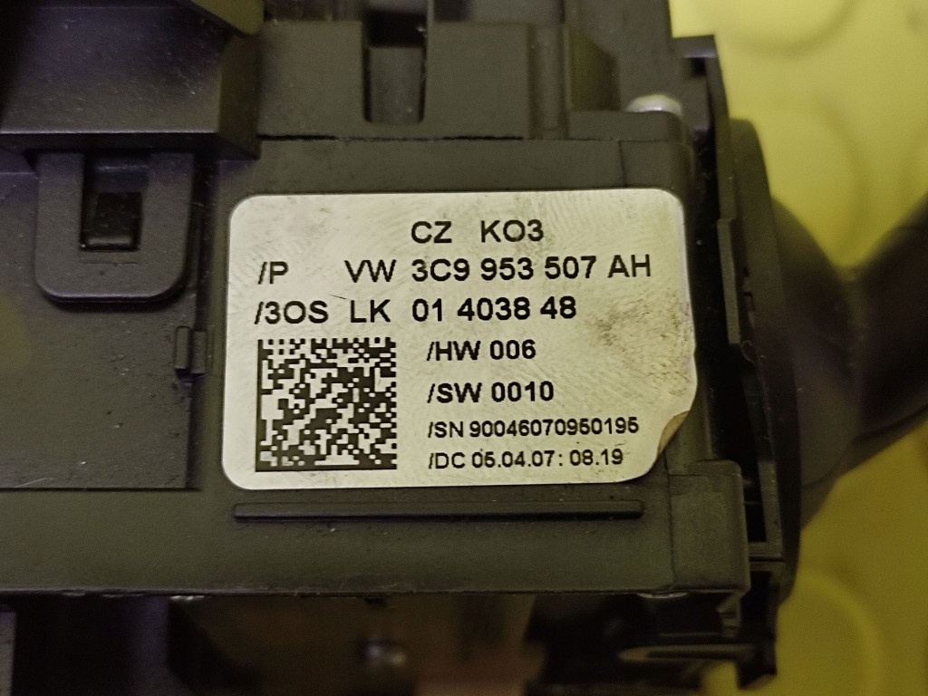 VW PASSAT B6 Commodo essuie glace 3C9953507AH