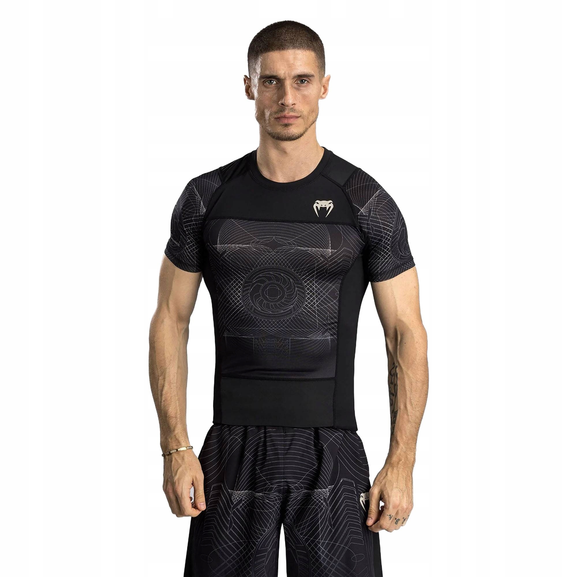 Rashguard męski Venum G-Fit Air Men'S Short Sleeve Rashguard deep black/XXL