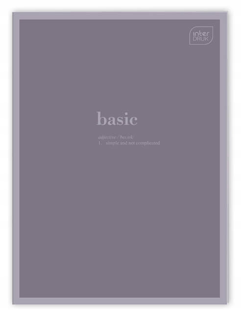 3 x INTERDRUK ZESZYT A4/60 kratka z marginesem HYBRID WORDS Marka Interdruk