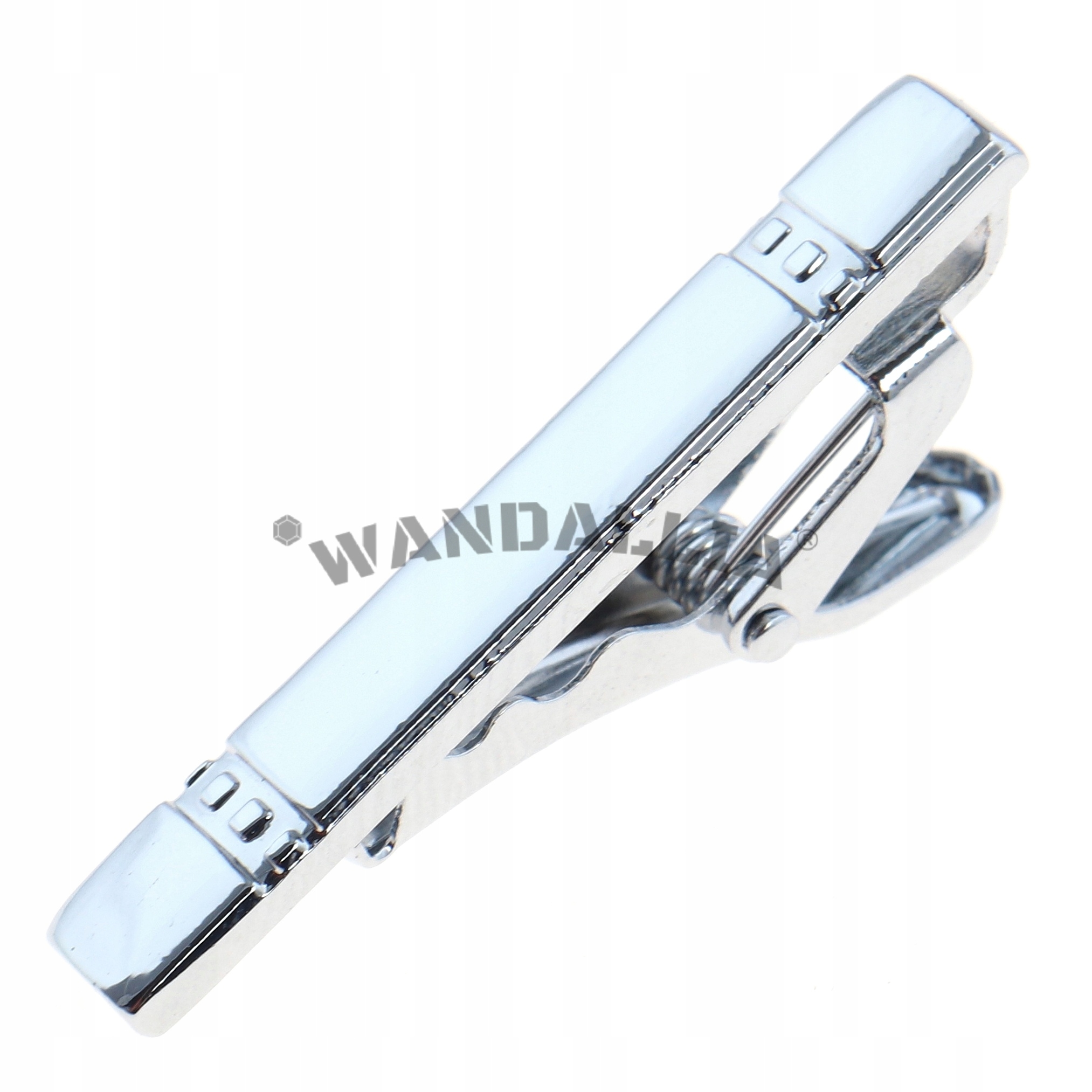 WANDALLIA Spinka do Krawata SP-KR-22 Klasyczna Srebrna dł.4cm EAN (GTIN) 5906228205744