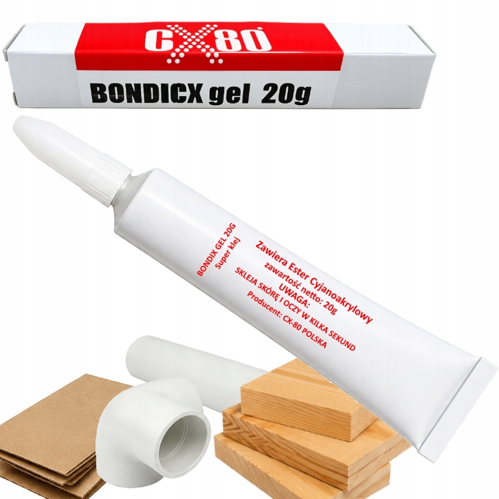 CX80 Bondicx Gel univerzálne kyanoakrylátové lepidlo vo forme gélu 20 g