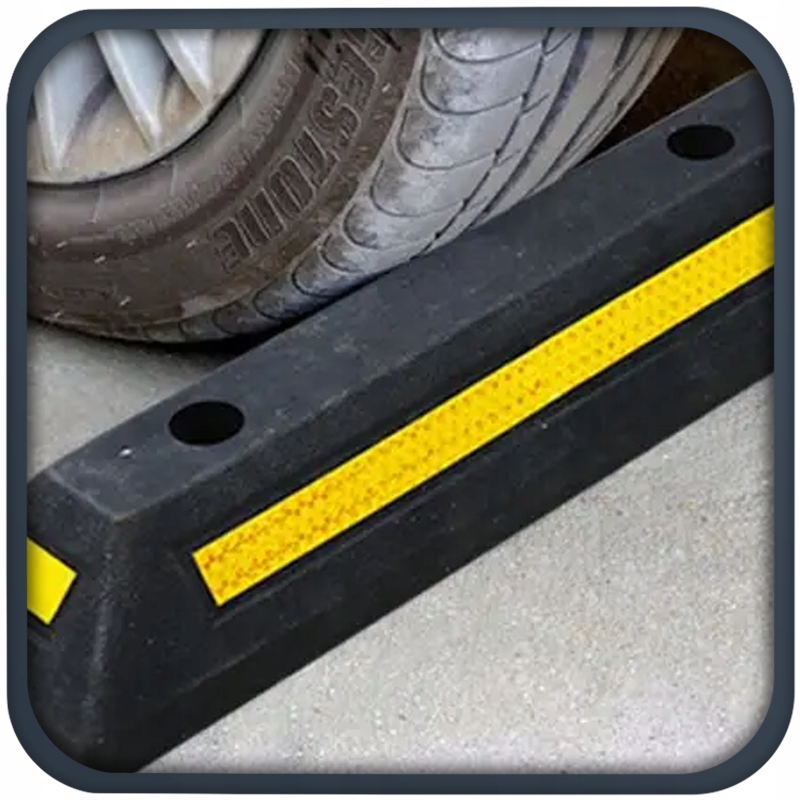 SEPARATOR ODBOJNIK PPARKINGOWY OGRANICZNIK ODBOJNIK ZESTAW Z ŚRUBAMI 4 SZT Marka inna