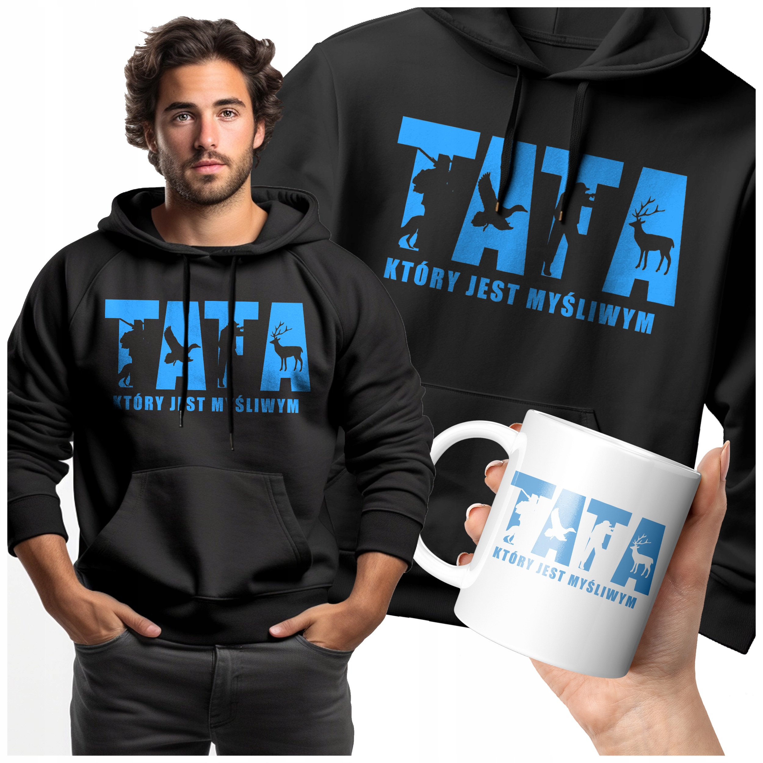 Pánská Mikina Teplá Tatínka Den Otců, Který Je Lovcem Lovce, Je Dárek