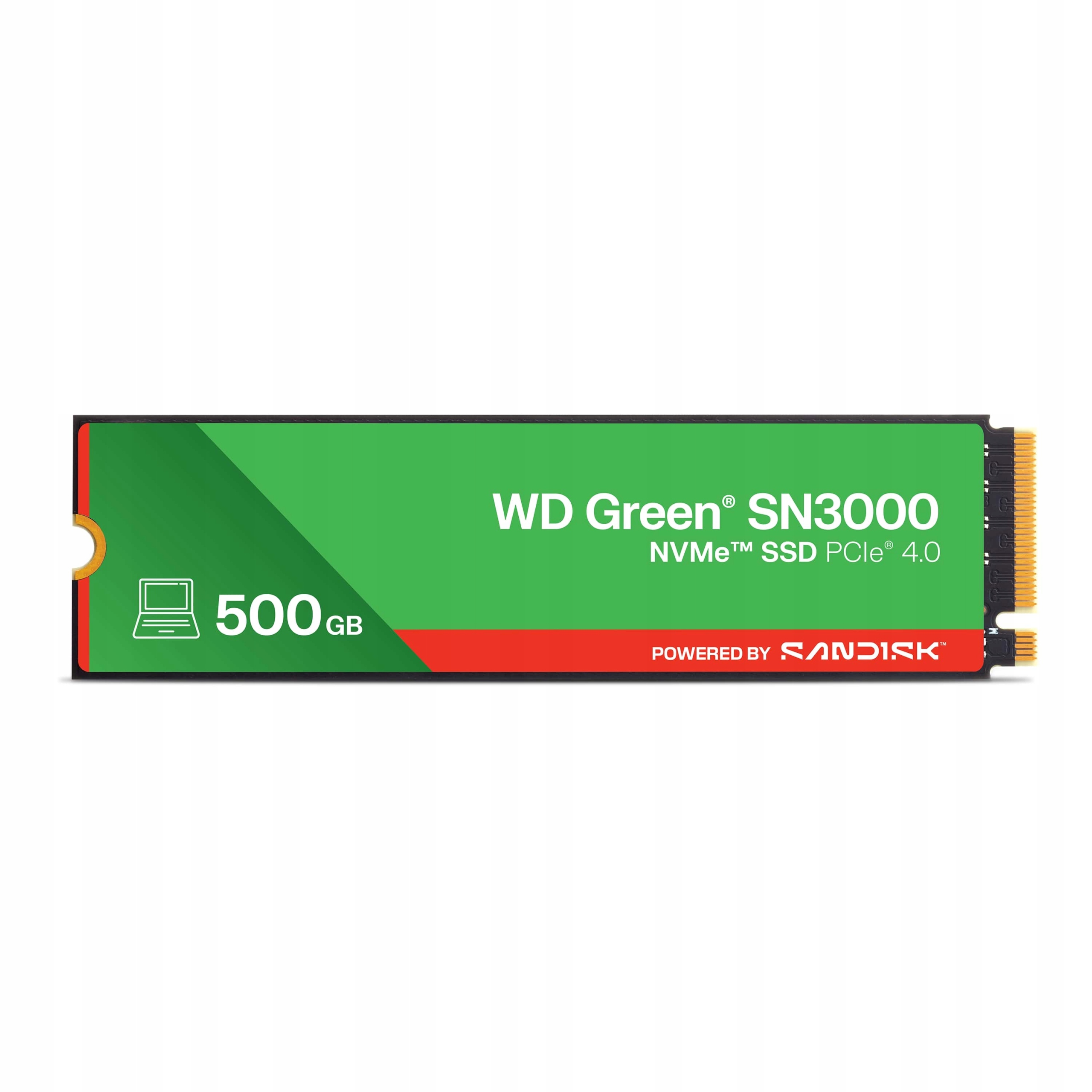 Wd Green SN3000 Powered By SANDISK/500GB/SSD/M.2 NVMe/3R