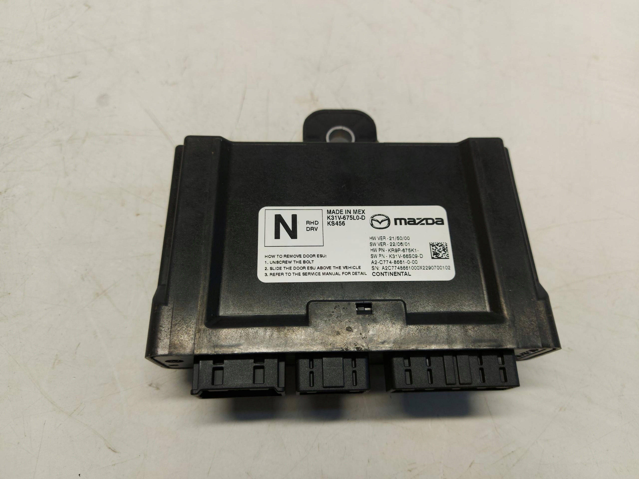 Mazda CX60 PHEV module control unit door right front K31V-675L0-D