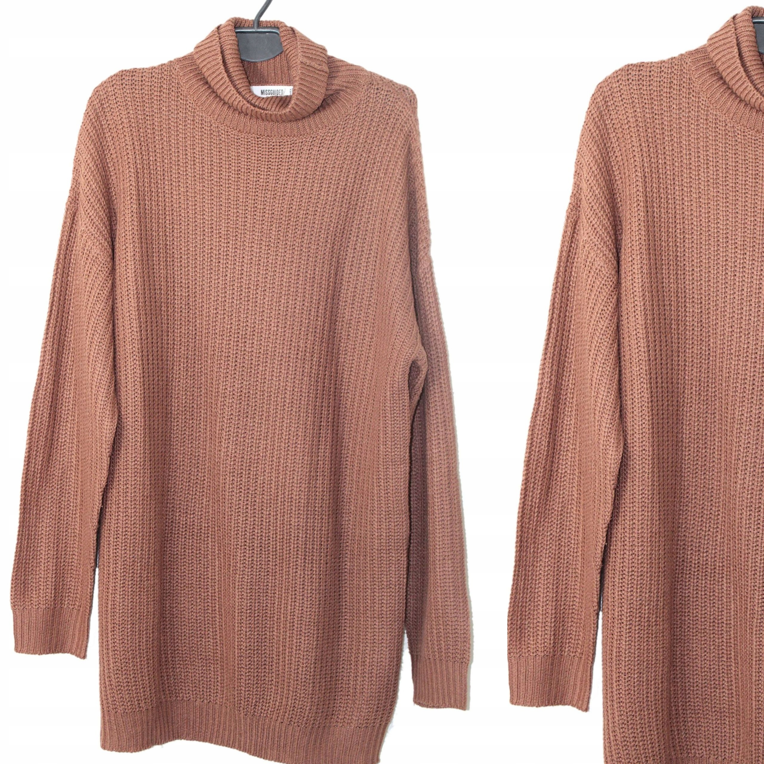 x7 MISSGUIDED Ciepły Damski Sweter Golf 38/40 M/L