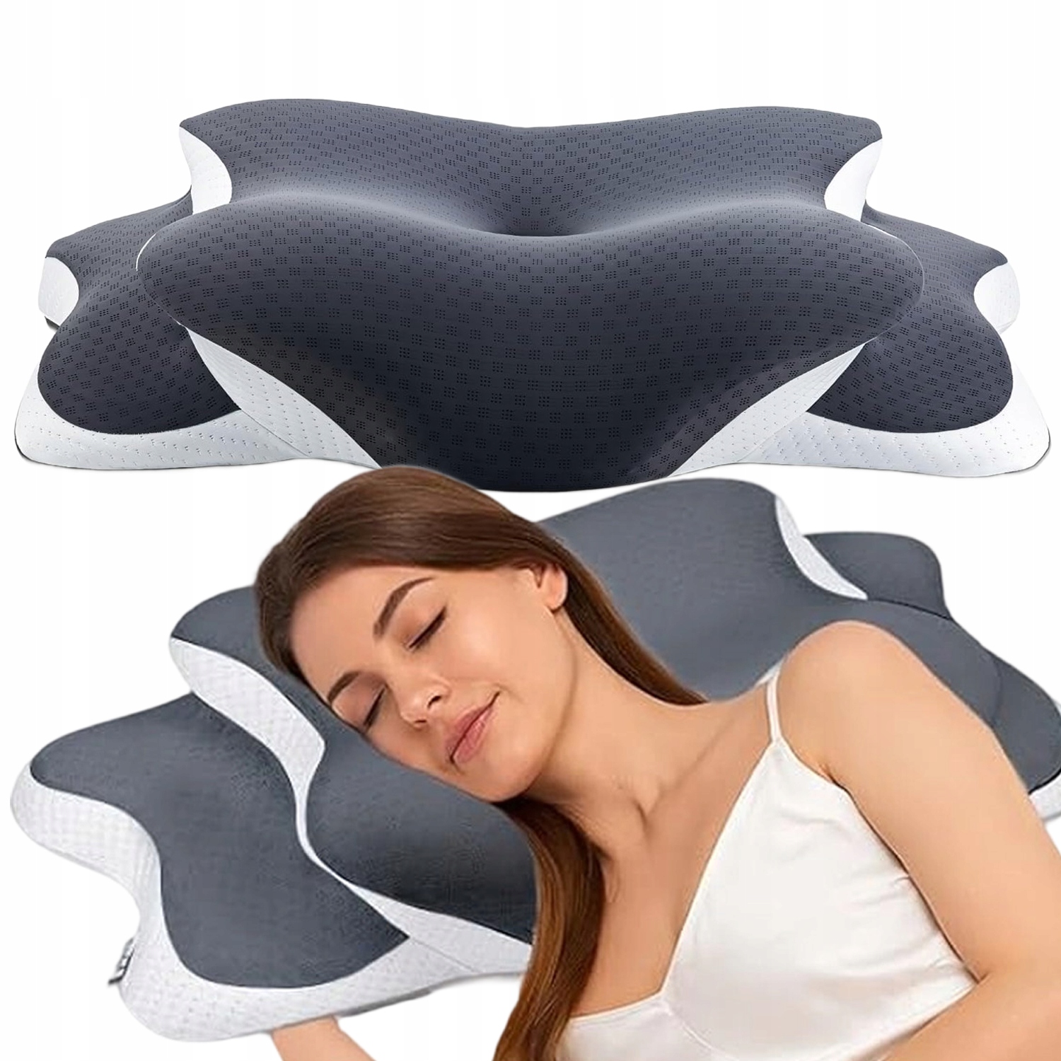 Poduszka Ortopedyczna Profilowana Memory 65*40CM Miękka Poduszka Do Spania