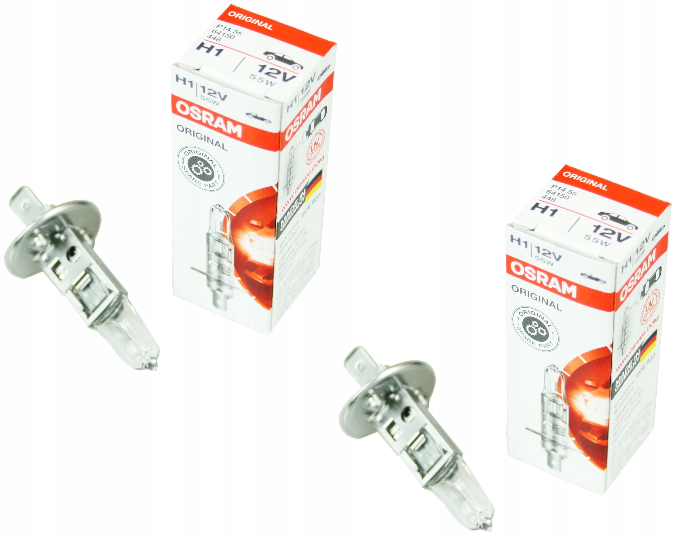2x Żarówka H1 55W 12V Osram Original