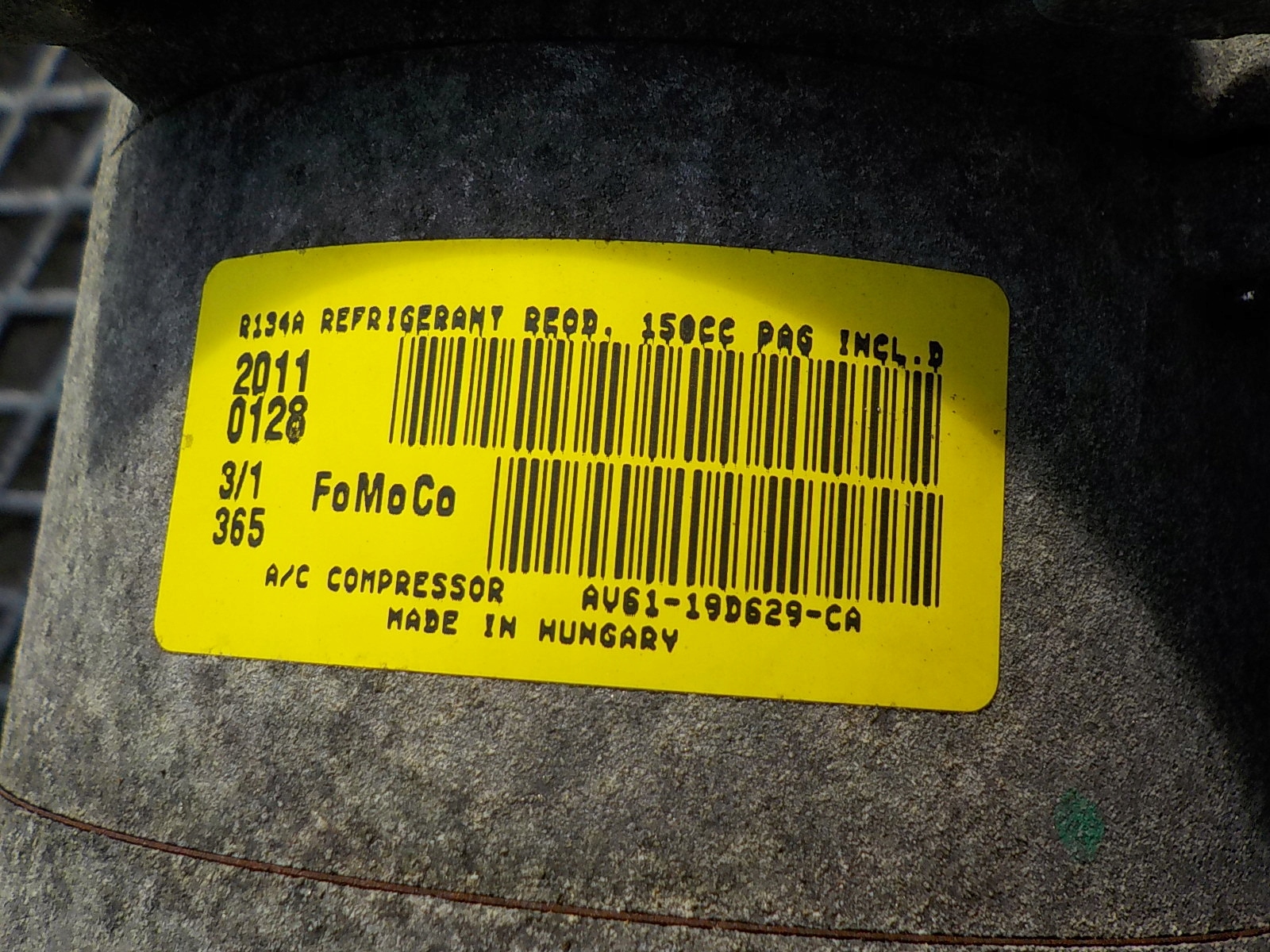FORD C-MAX 1.6 16V B originál kompresor pumpa klimatizaci AV61-19D629-CA