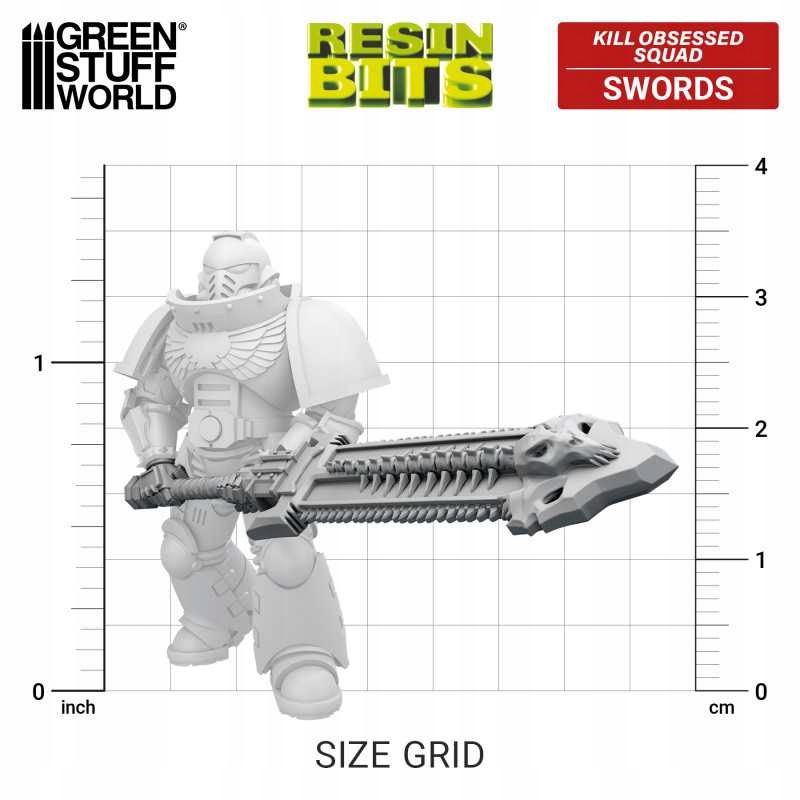 3D Printed DakkaDakka - Kill Obsessed Squad - Khorne Swords System Warhammer 40000