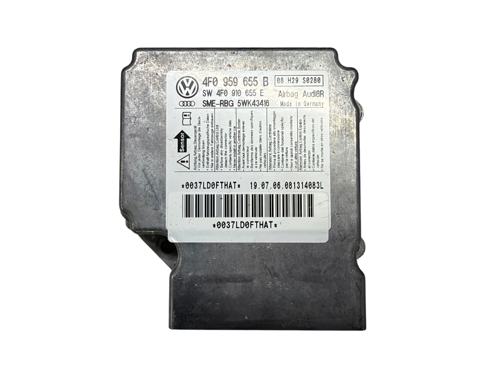 module SENSOR airbag AUDI A6 C6 4F0959655B