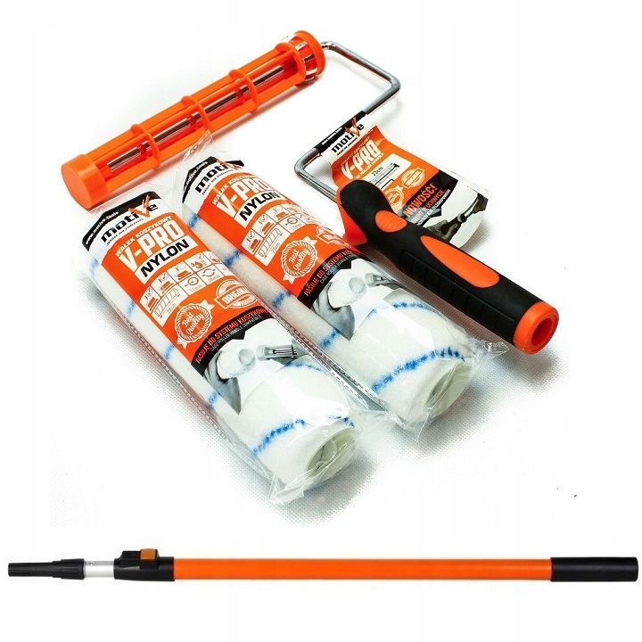 Malířská Sada Motive 2x Váleček Nylon 23CM/11MM Držák Teleskopická Hůl