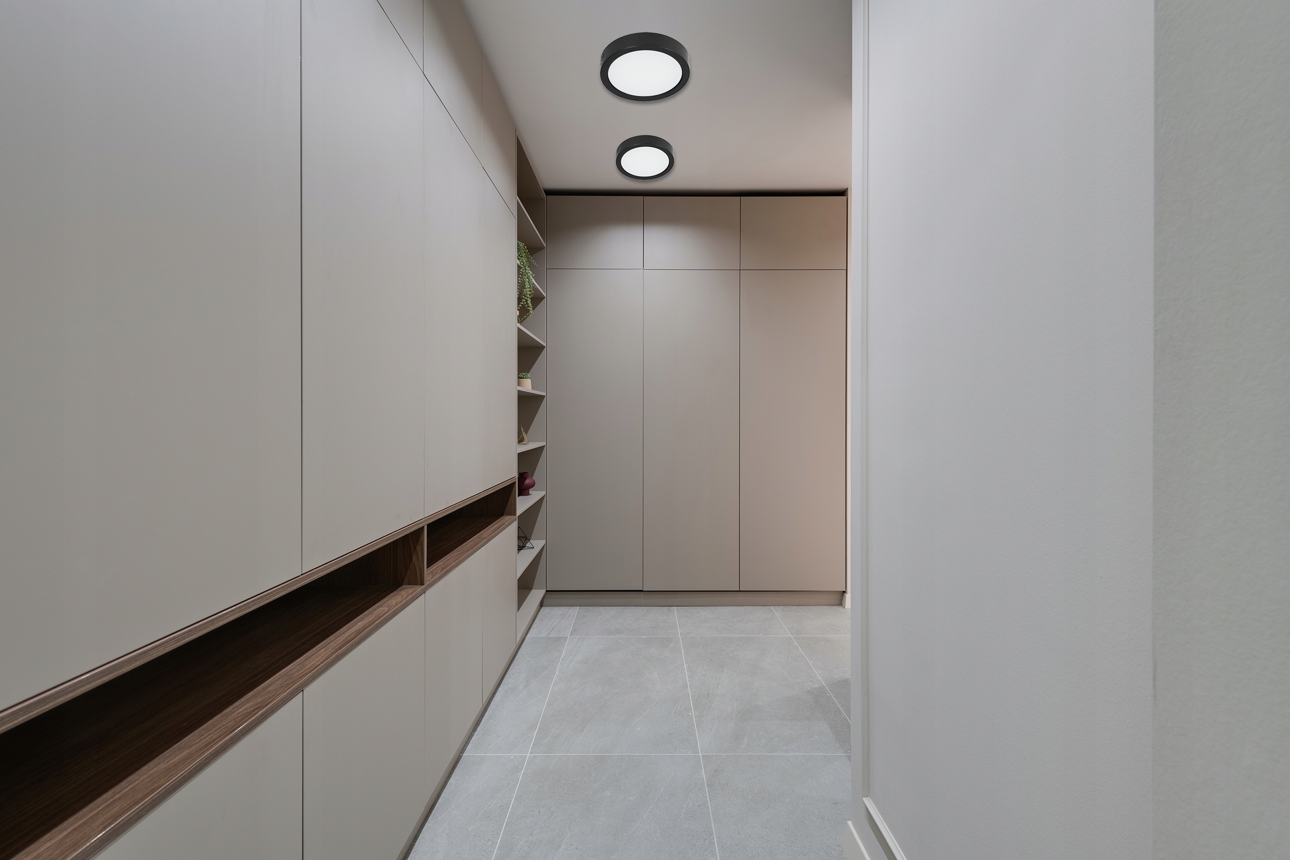 PANEL LED NATYNKOWY PLAFON LAMPA 18W CZARNY Rodzaj gwintu zintegrowane źródło LED