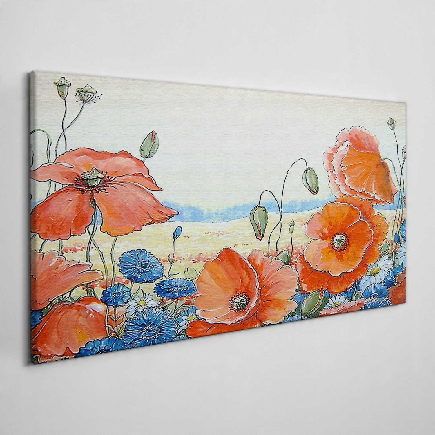 

Nowoczesny foto-obraz na płótnie Kwiaty 120x60 cm