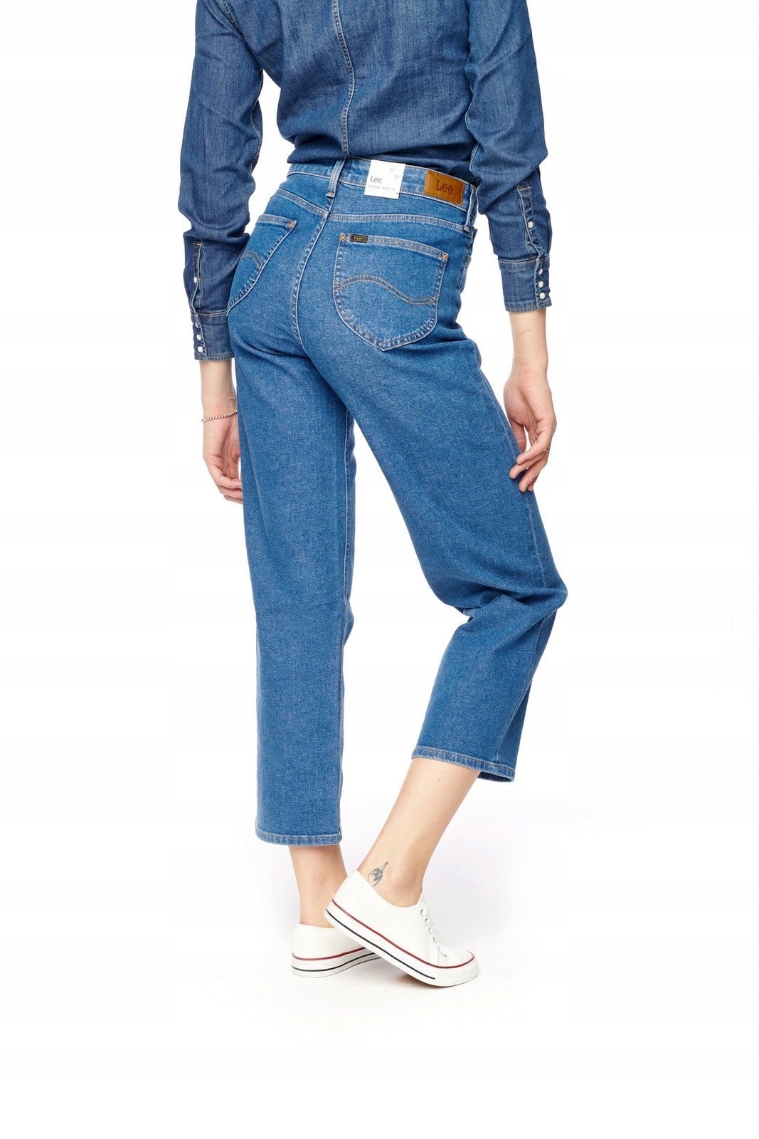 Damskie spodnie szerokie Lee Wide Leg Mystic Stone L30SDJJI 30/33