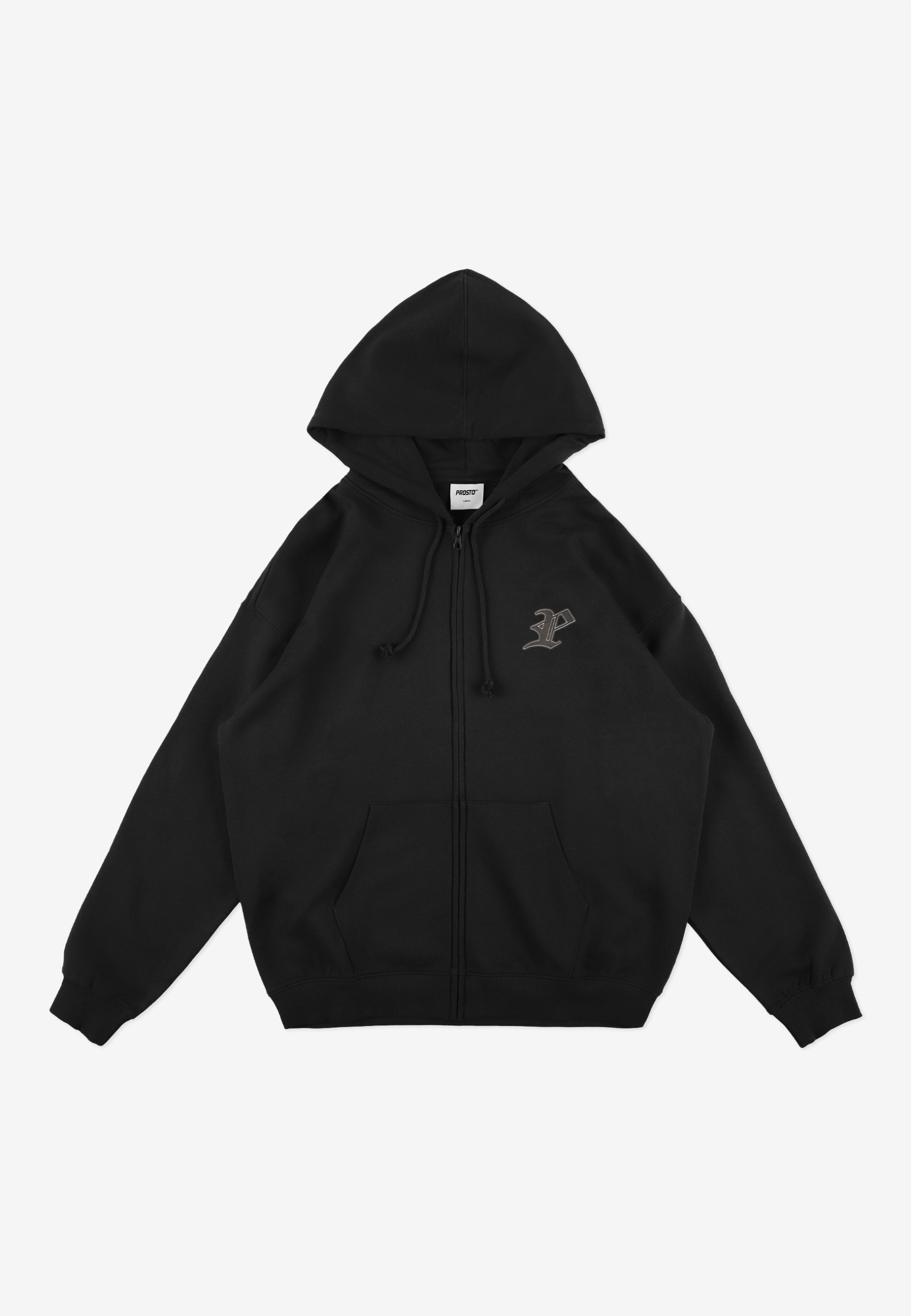 Męska czarna rozpinana bluza z kapturem Prosto GhoticP XXL