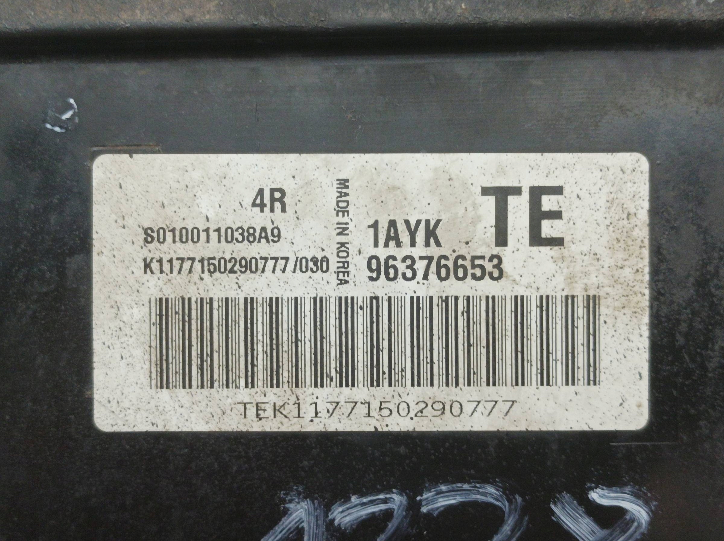 Centralina Motore 96376653 1.2 B 72KM Chevrolet Aveo e (2003-2005)