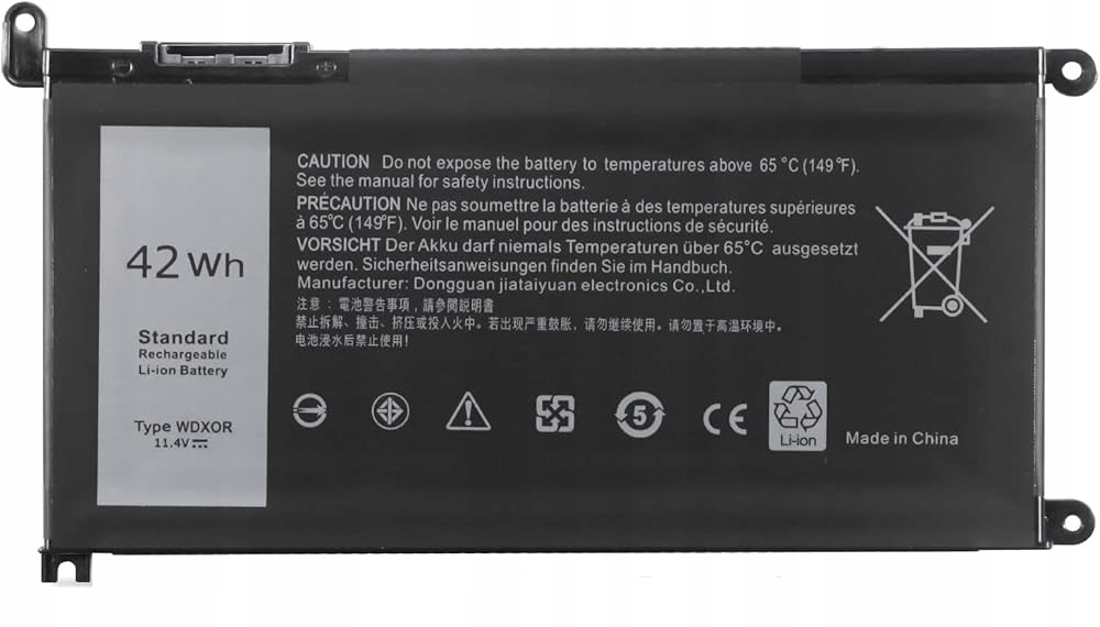 Nowa Bateria WDX0R Dell Latitude 3189, 3480, 3580, 3379 3500mah
