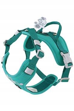 Levně Postroj Hurtta Weekend Warrior II Eco paví zeleň 40-50