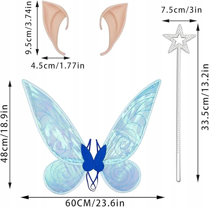 SKRZYDŁA WRÓŻKI DLA DZIECI I DOROSŁYCH + AKCESORIA Marka inna marka