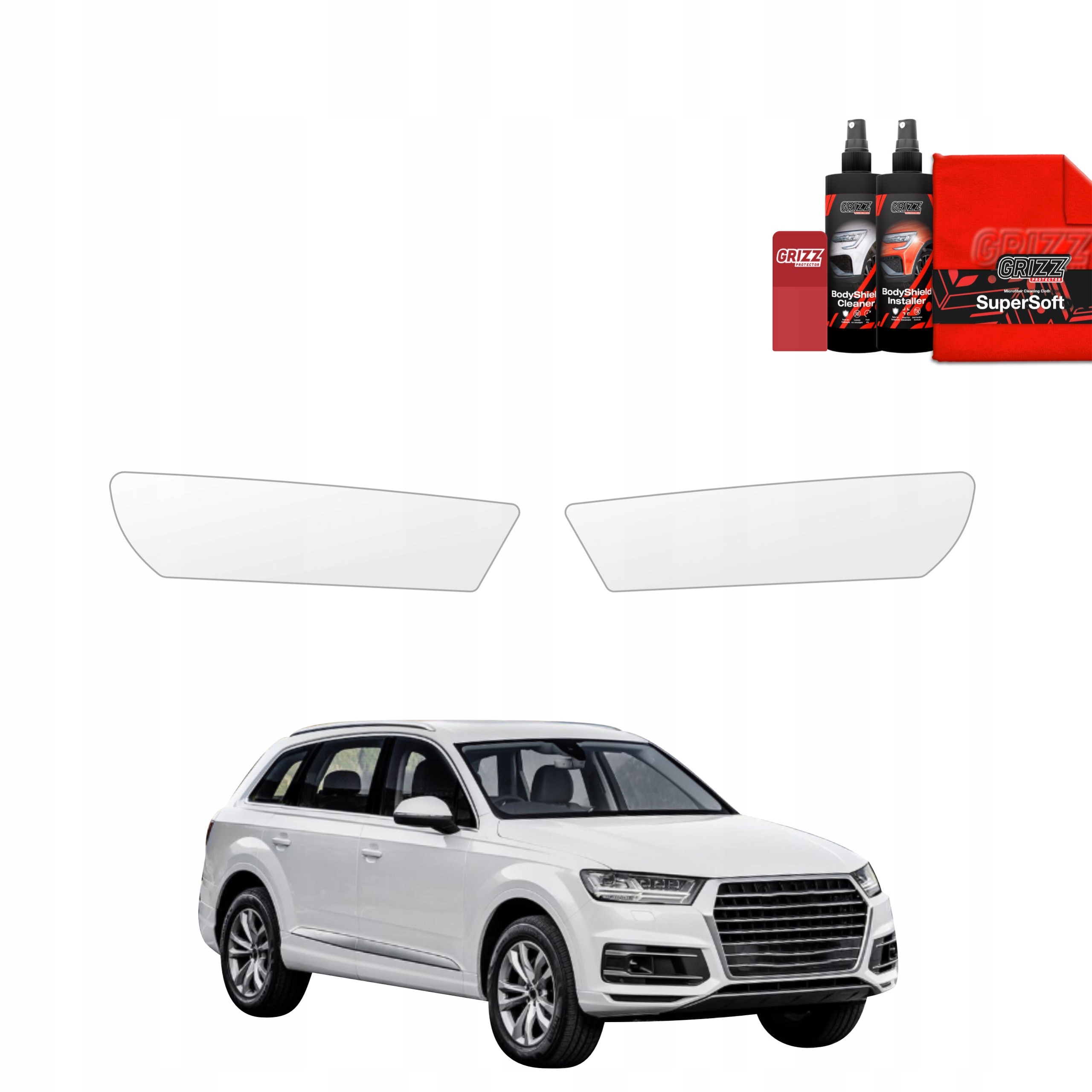 2v1 Fólie Ppf dýha na lampy pro Audi Q7 (2015-2019)
