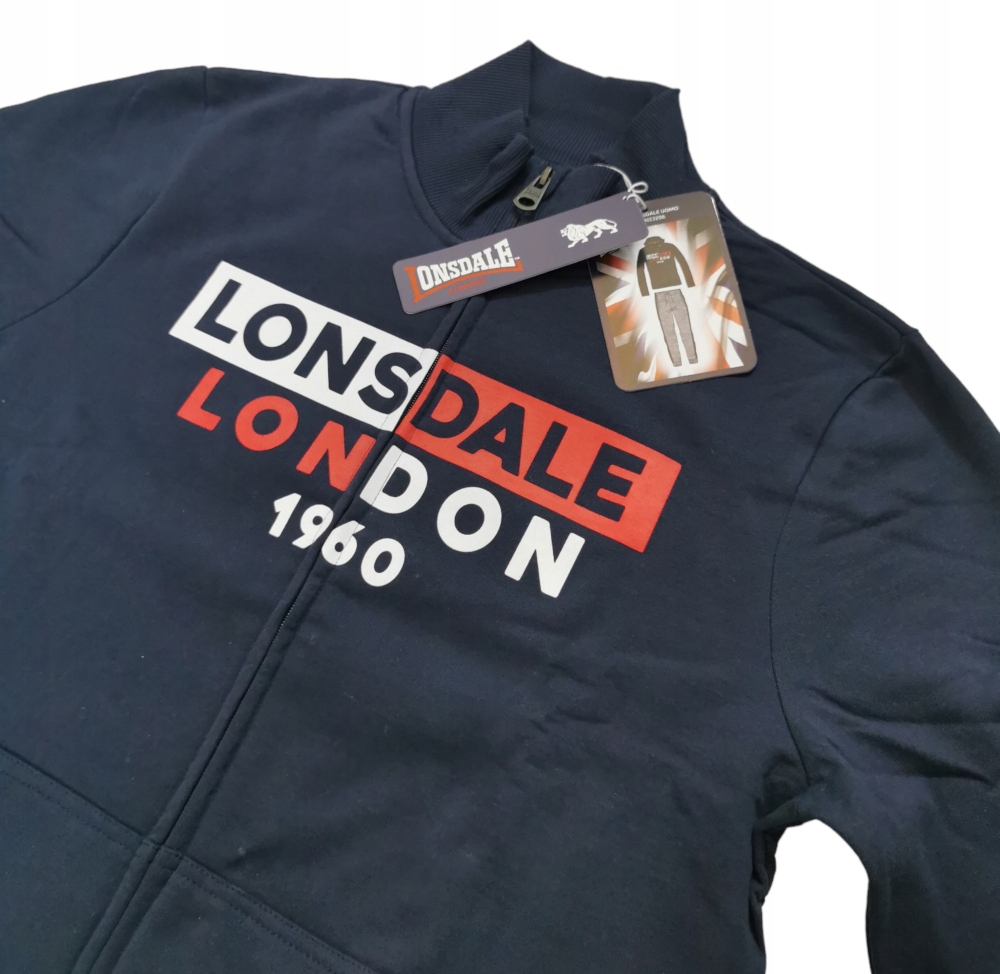 LONSDALE Dres Kompletny Bawełniany Bluza Spodnie Rozmiar XL