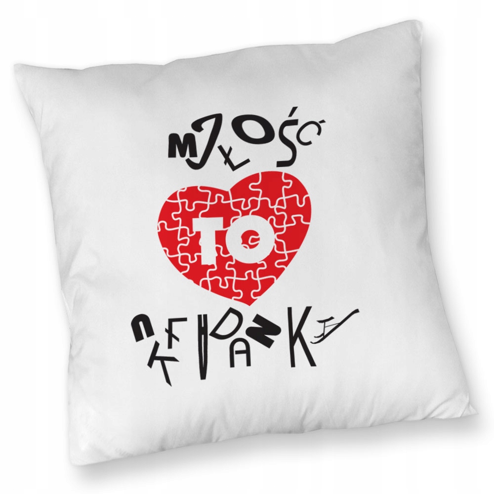 

foto poduszka z nadrukiem dla par