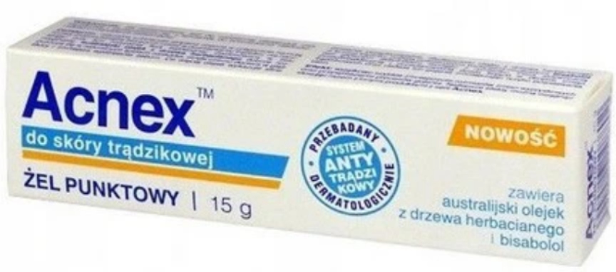 

Acnex Żel punktowy Na Trądzik Zaskórniki 15g