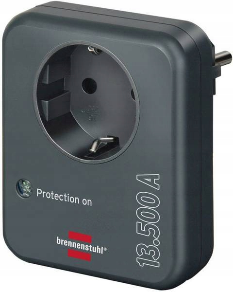 Brennenstuhl 1506996 ochrona przeciwprzepięciowa Antracyt 1 x gniazdo