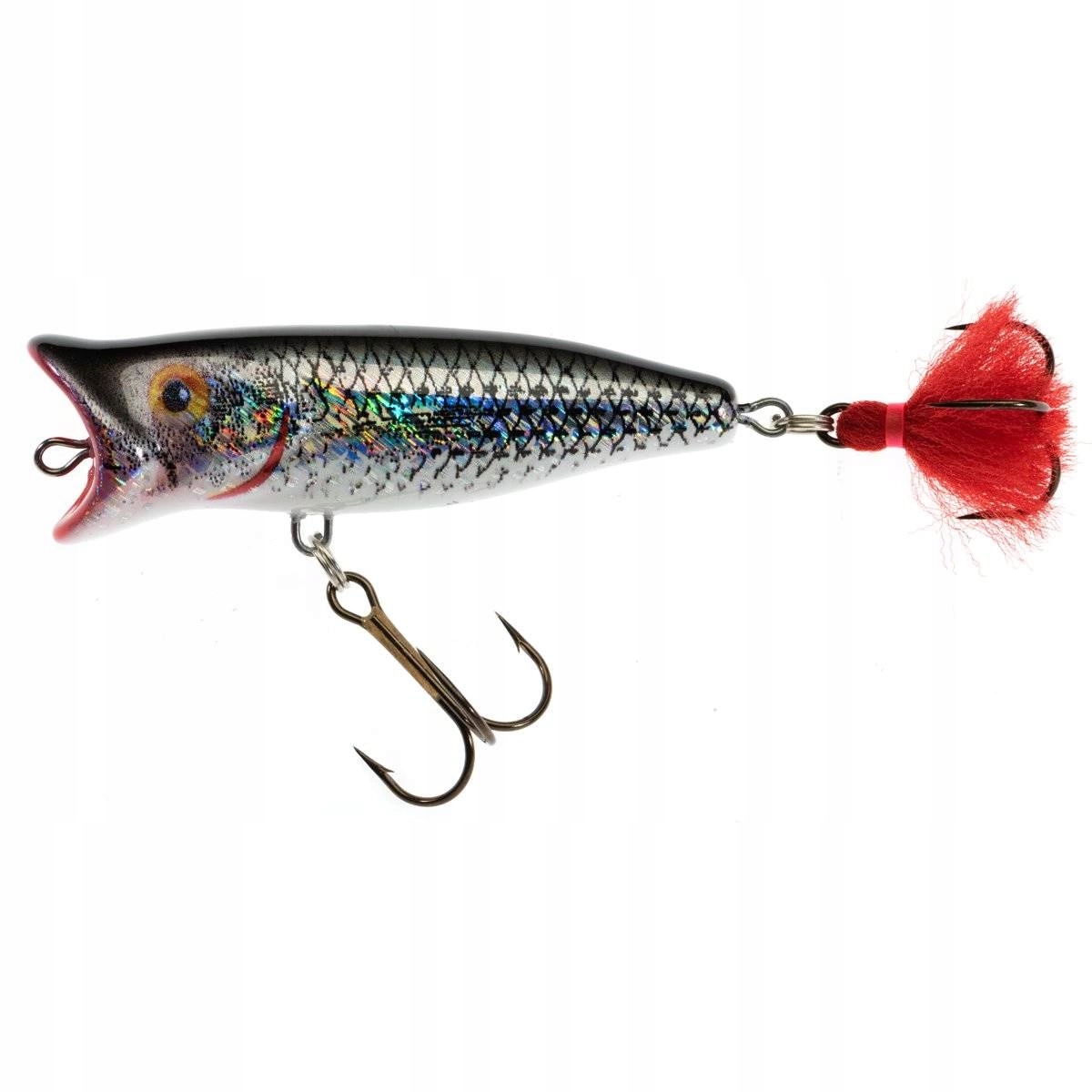 Wobler Jaxon Holo Select Popper Chlup 7cm, pływ Sl
