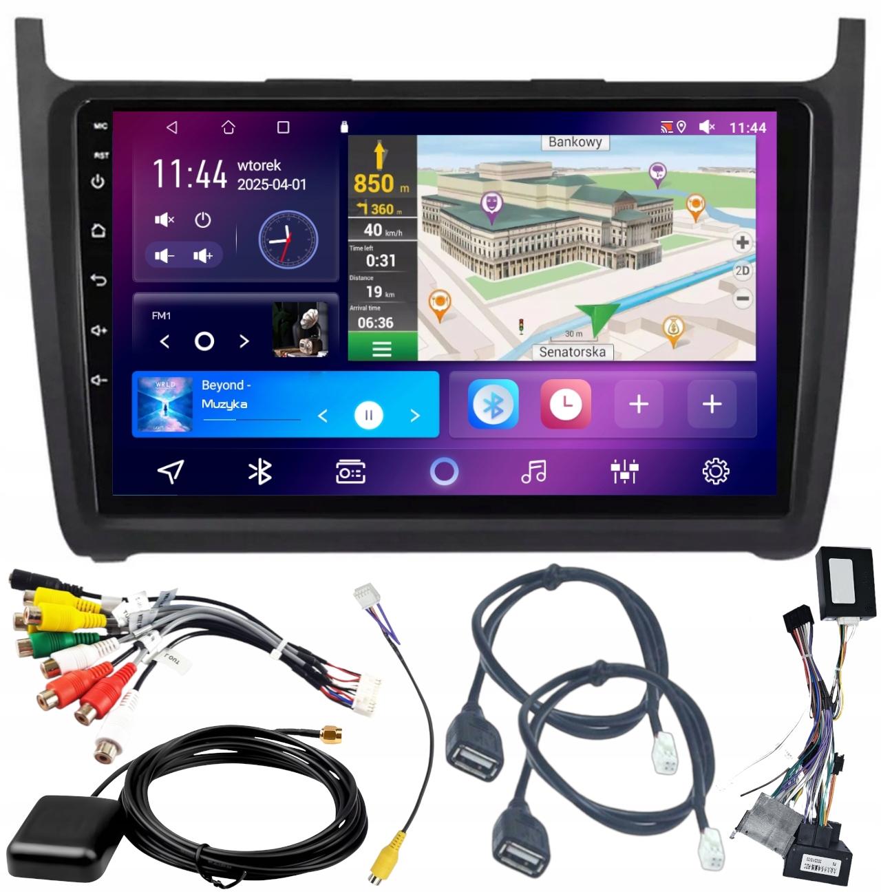 Autorádio S Carplay Vw Polo 2008-2020 Wifi Android 4GB 64GB