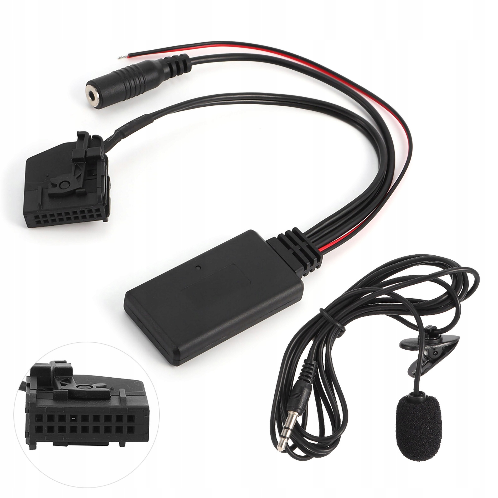 18-PIN ADAPTER KABLA BLUETOOTH AUX MIKROFON SAMOCHODOWY DO BENZ COMAND 2.0