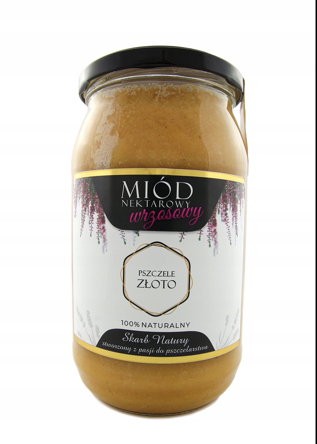 Miód wrzosowy duży słoik