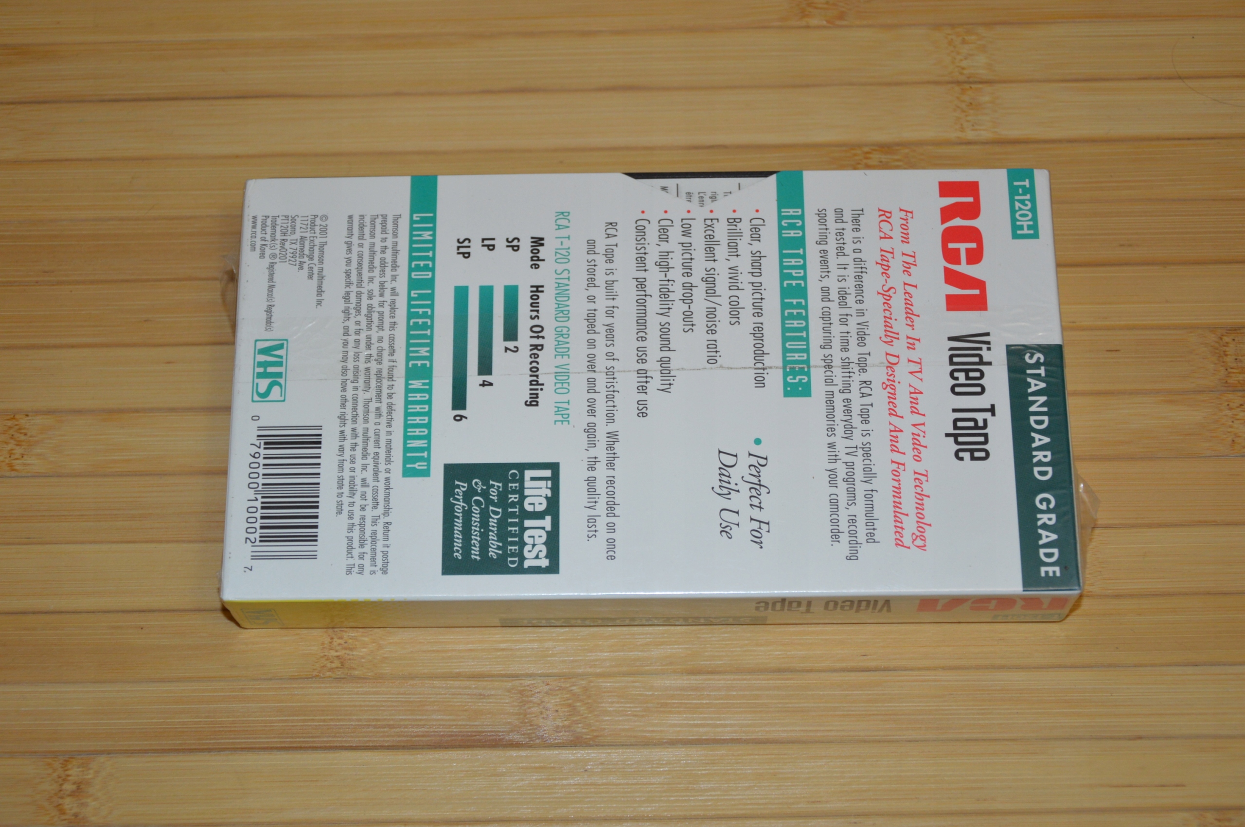 Kaseta VHS RCA T-120H - 3godz. USA Marka RCA