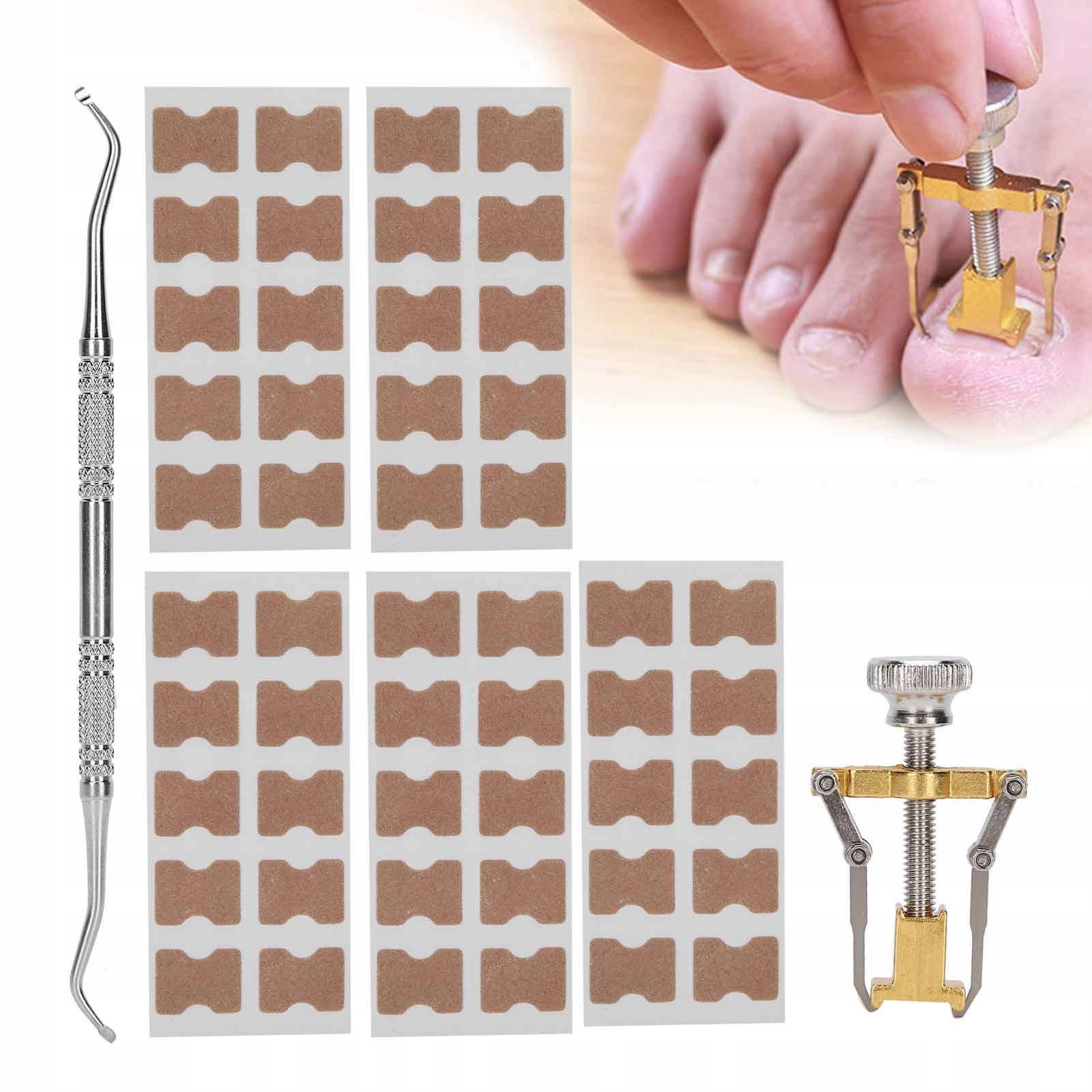 50 X PLASTRY NA WRASTAJĄCE PAZNOKCIE KLAMRA PASK Marka bez marki