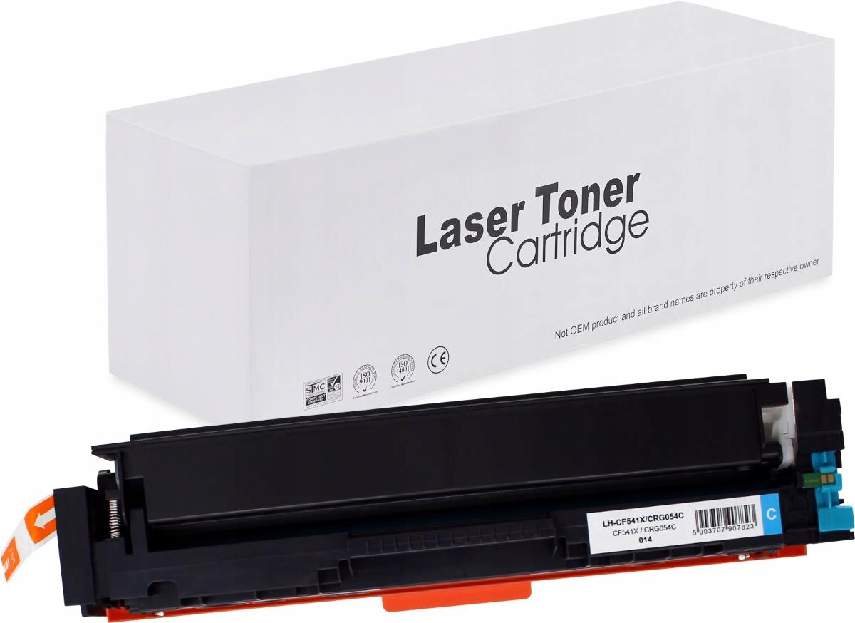 4 x Toner CF541X CRG-054H do Hp M254 M281 Canon MF643 niebieski Cyan 2.5k