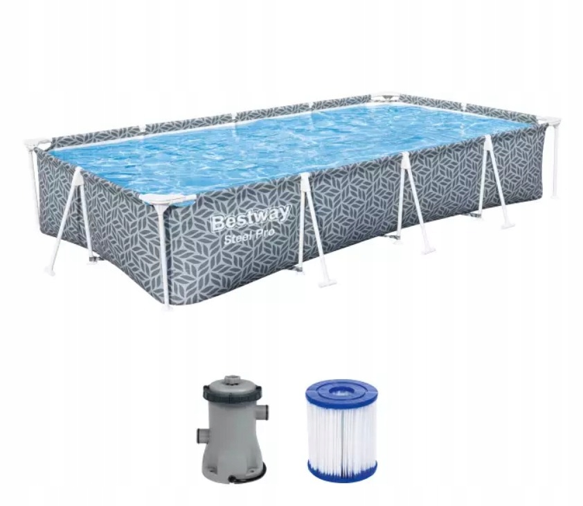 Pevný Záhradný Bazén 4000 L Dura Rošt Framelink Rýchla Montáž Relax